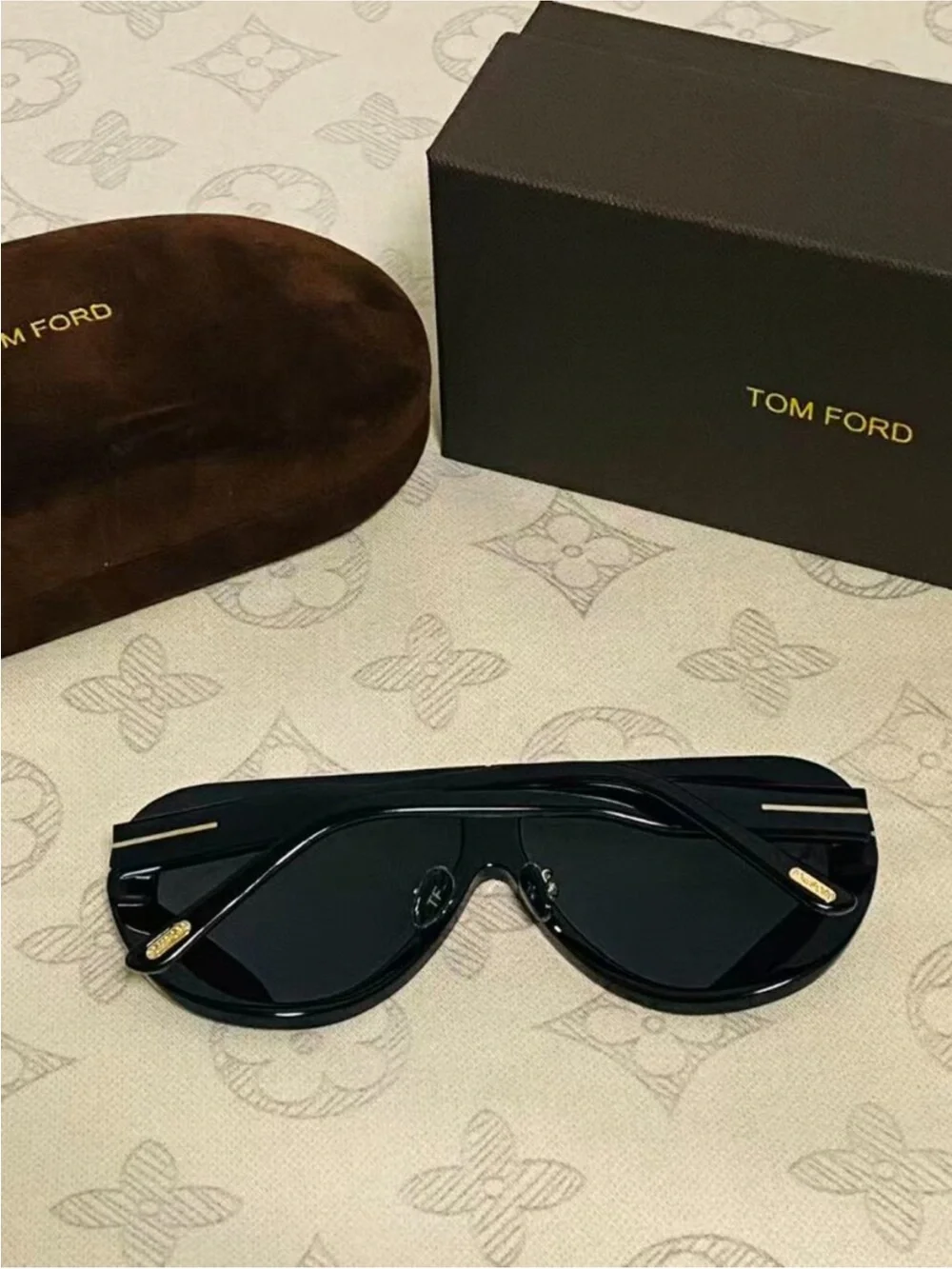 Tom Ford Men’s Black Aviator Sunglasses - Classic UV Protection